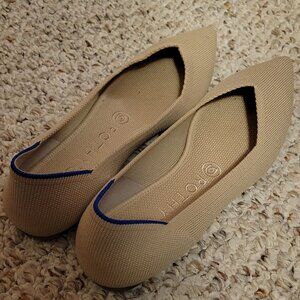 Rothy's The Point in Ecru -Good Condition